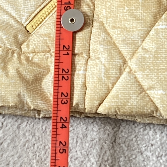 Marks and Spencer Women's Mustard Print Hooded Puffer Jacket, UK Size 16 - Picture 16 of 16